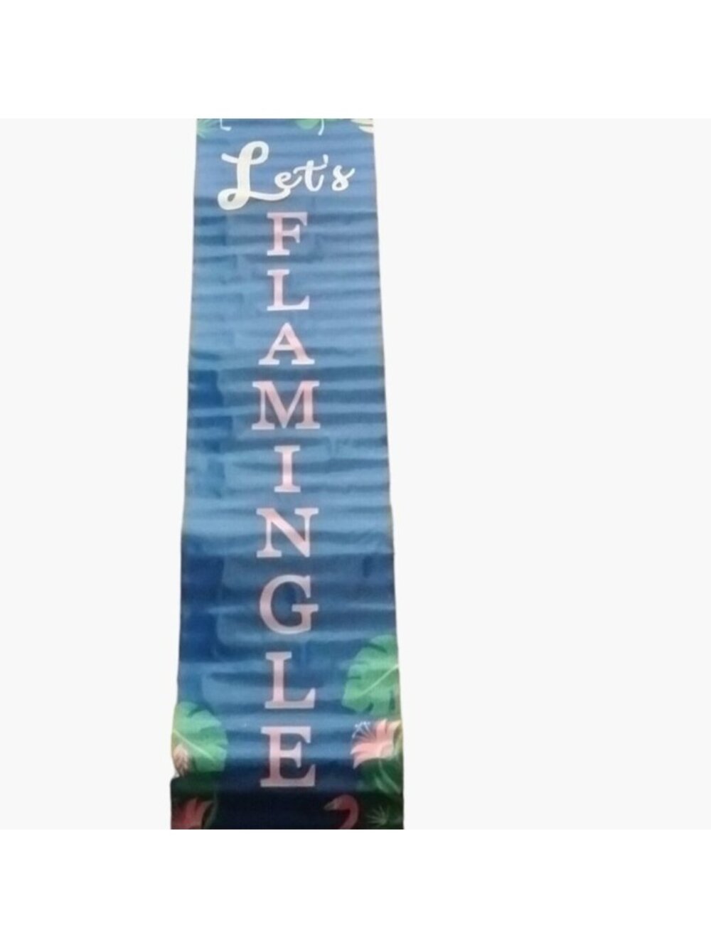 Lets Flamingle Door Banner Tropical Themed Party Decoration Dorm 59 x 11